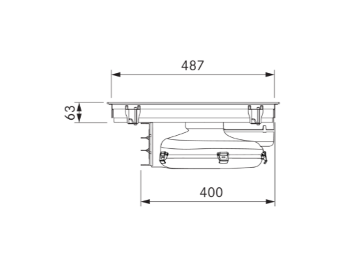 BORA X Pure matowa płyta indukcyjna z wyciągiem - powietrze odprowadzane PUXA2R