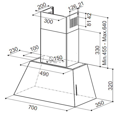 Okap Faber CHLOE EVO+ DG MATT 110.0458.989