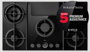 Płyta z okapem Elica NIKOLATESLA FLAME EVO BL/A/88 PRF0196341 czarny