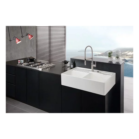 Zlew Villeroy & Boch dwukomorowy FARMHOUSE 80X 6380 01 R1 WEISS ALPIN (błyszczący)