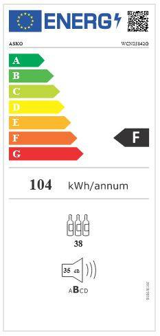 Chłodziarka na wino ASKO WCN25842G z ekspozycji wysyłka !