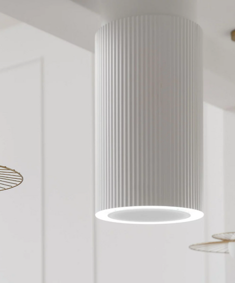 Okap wyspowy Ciarko Design MONOGRAM W WHITE pochłaniacz