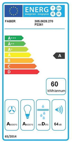 Okap Faber IN-LIGHT BK MATT KL 52 305.0628.270
