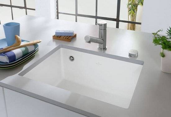 Zlew Villeroy & Boch SUBWAY 60SU korek manualny 3310 01 R1 WHITE ALPIN (błyszczący)