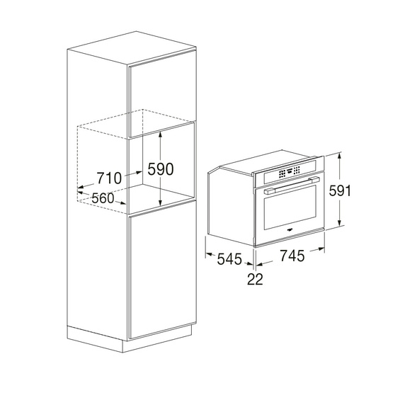 Piekarnik Fulgor Milano FUTPO 7515 P TEM IX z funkcją pizza i pirolizą