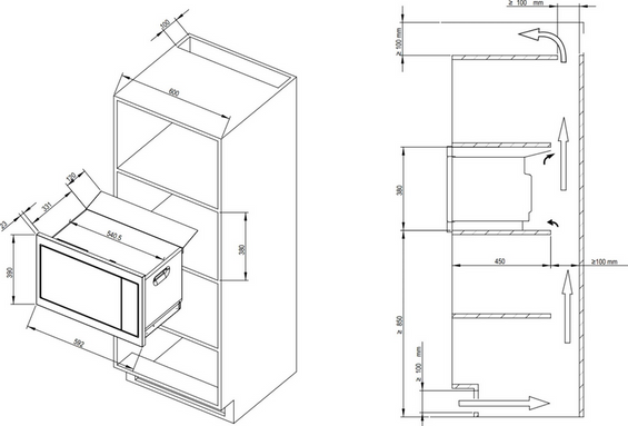 Kuchenka mikrofalowa De Dietrich DME4310X