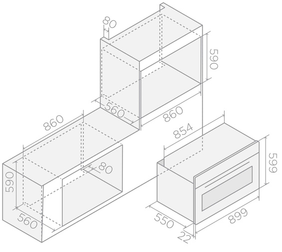 Piekarnik Elica VIRTUS MULTI 90 TFT BL PRF0191768A