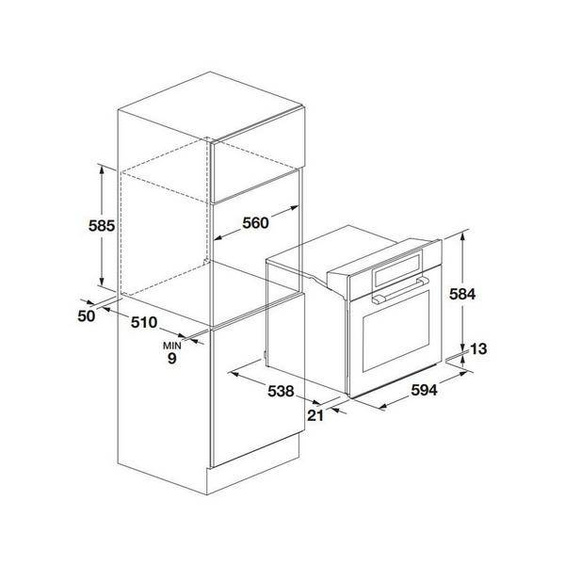 Piekarnik Fulgor CLUSTER CONCEPT 60 FCLO 6215 TEM BK