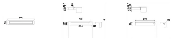 Okap Falmec Level 90 czarny 800 m³/h