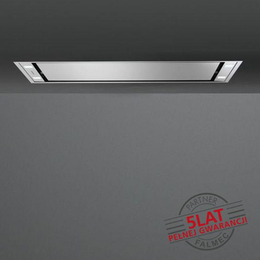 Okap sufitowy Falmec Stella Plus 90 inox - korpus bez silnika, z pilotem