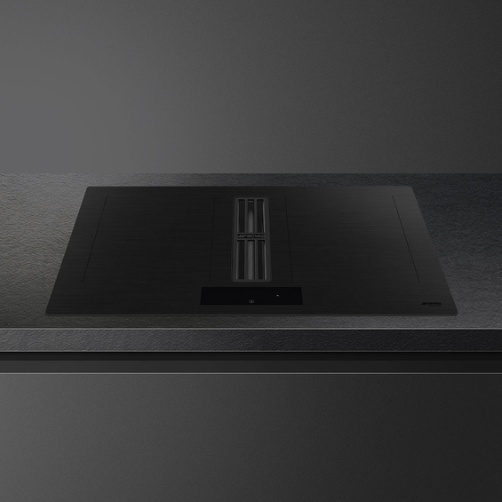 Płyta indukcyjna z zintegrowanym okapem Smeg HOBD382MB2