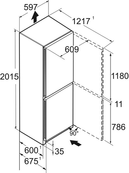 Chłodziarko-zamrażarka Liebherr CBNsdc 573i Plus BioFresh NoFrost 10 lat Gwarancji !!!