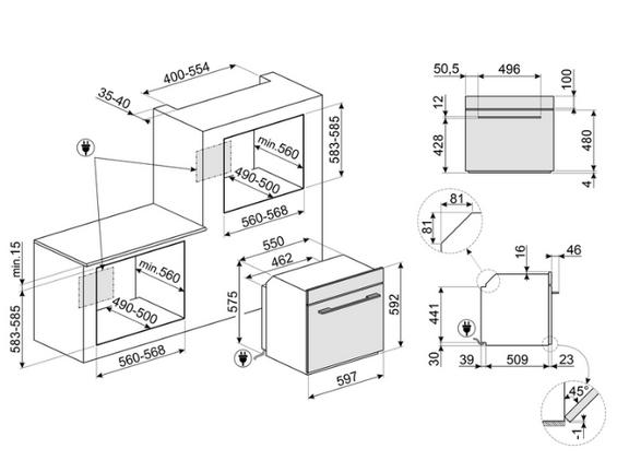 Piekarnik Smeg Galileo Omnichef SO6106WAPB3