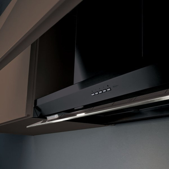 Okap Falmec Virgola evo 120 czarny 600 m³/h do zabudowy