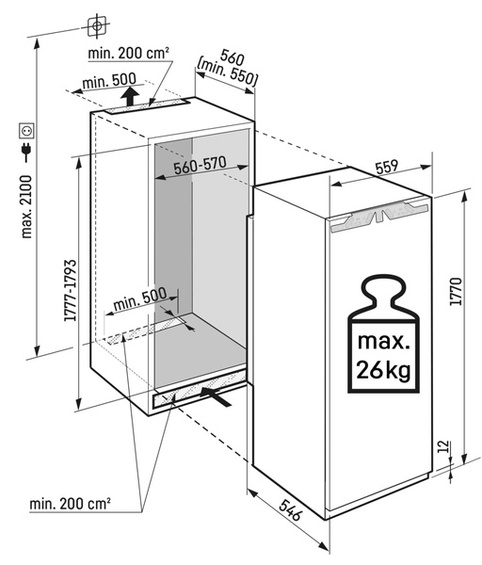 Chłodziarka Liebherr IRBAc 5171 Peak BioFresh AutoDoor drzwi lewe
