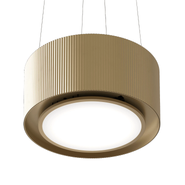 Okap wyspowy Ciarko Design MONO LIGHT Gold 80 cm