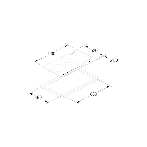 Płyta indukcyjna Fulgor Milano FSH 905 ID TS WH1 90 cm