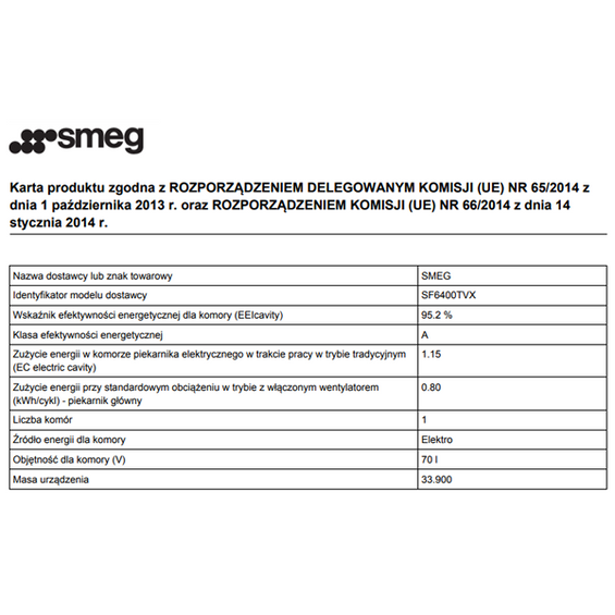 Piekarnik Smeg SF6400TVX