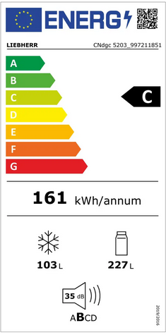 Wolnostojąca chłodziarko-zamrażarka Liebherr CNdgc 5203 Pure NoFrost