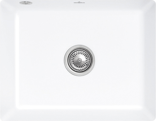 Zlew Villeroy & Boch SUBWAY 60SU korek manualny 3310 01 R1 WHITE ALPIN (błyszczący)