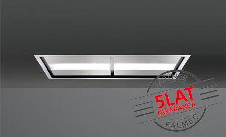 Okap sufitowy Falmec Nuvola Led 140 inox - korpus bez silnika, z pilotem