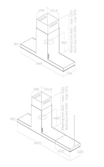 Okap Elica HAIKU ISLAND WH/A/120 PRF0146290 wyciąg