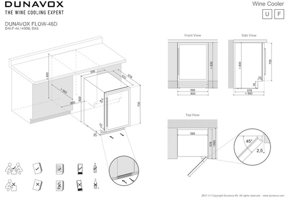 Winiarka Dunavox DAUF-46.145DMB