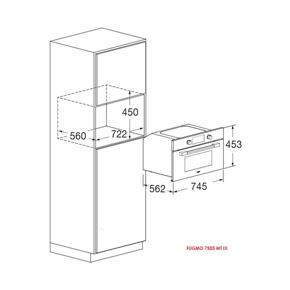 Piekarnik Fulgor Milano FUSO 7505 MT IX