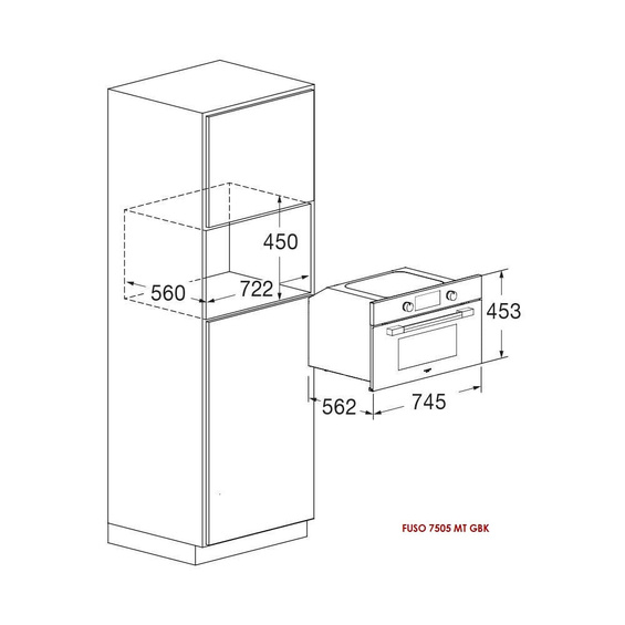 Piekarnik Fulgor Milano FUSO 7505 MT GBK