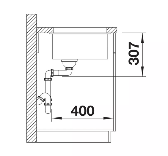 Zlew BLANCO SUBLINE BLANCO SUBLINE 500-U Silgranit tartufo, bez armatury 527801