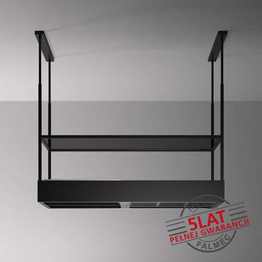 Okap Falmec Spazio Circle.Tech Isola 130 czarny 600 m³/h z pilotem, wyspowy