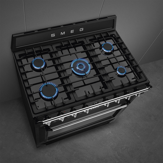 Kuchnia z płytą gazową Smeg TR90GMBL