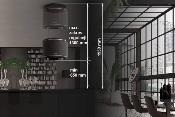 Okap Faber ODETTE BK MATT KL 345.0541.009 z ekspozycji