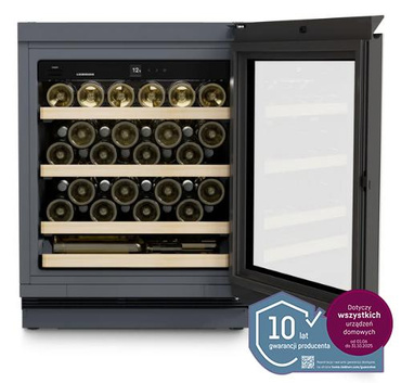 Lodówka na wino do zabudowy podblatowej UWgb 3631 Vinidor