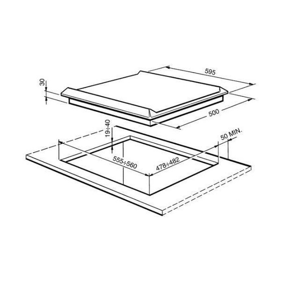 Płyta gazowa Smeg SER60SGH3
