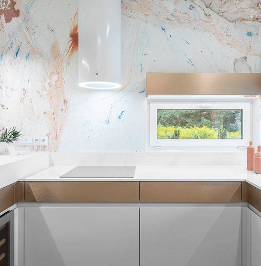 Okap przyścienny Ciarko Design Tubus Biały 38cm wyciąg