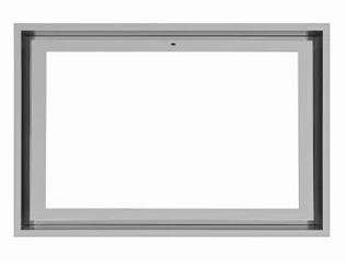 Okap sufitowy Ciarko Su Light Inox/Biały 90 cm wyciąg