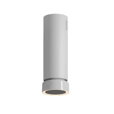 Okap wyspowy Ciarko Design FLUO White/White Gloss wyciąg