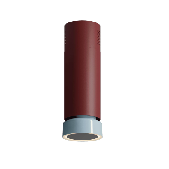 Okap wyspowy Ciarko Design FLUO Burgundy/Baby Blue Gloss pochłaniacz