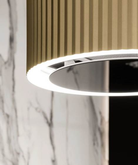 Okap wyspowy Ciarko Design MONOGRAM W BLACK pochłaniacz