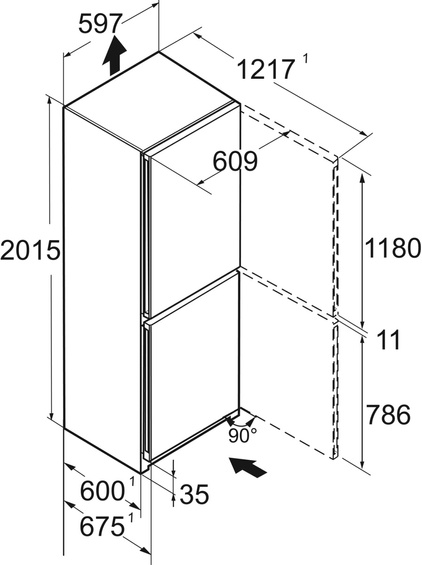 Wysyłka 24h! Wolnostojąca chłodziarko-zamrażarka Liebherr CNdgc 5703 Pure NoFrost