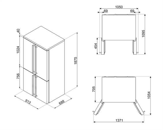 Lodówka wolnostojąca Smeg FQ60CPO6