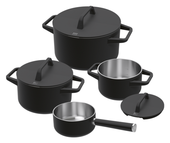 Bora Pots and Pans 7-częściowy zestaw garnków KWPAP1 