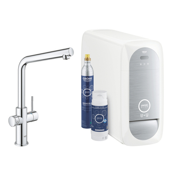 GROHE Blue Home Zestaw startowy z wylewką w kształcie L - chrom nr. 31454001